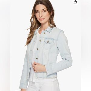 NYDJ Distressed Denim Jacket